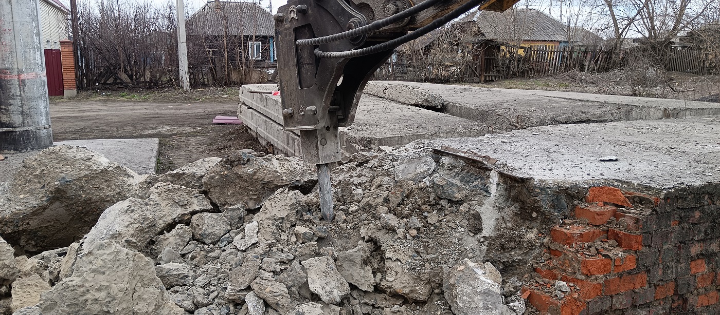 Услуги и заказ гидромолотов для демонтажных работ в Калмыкии